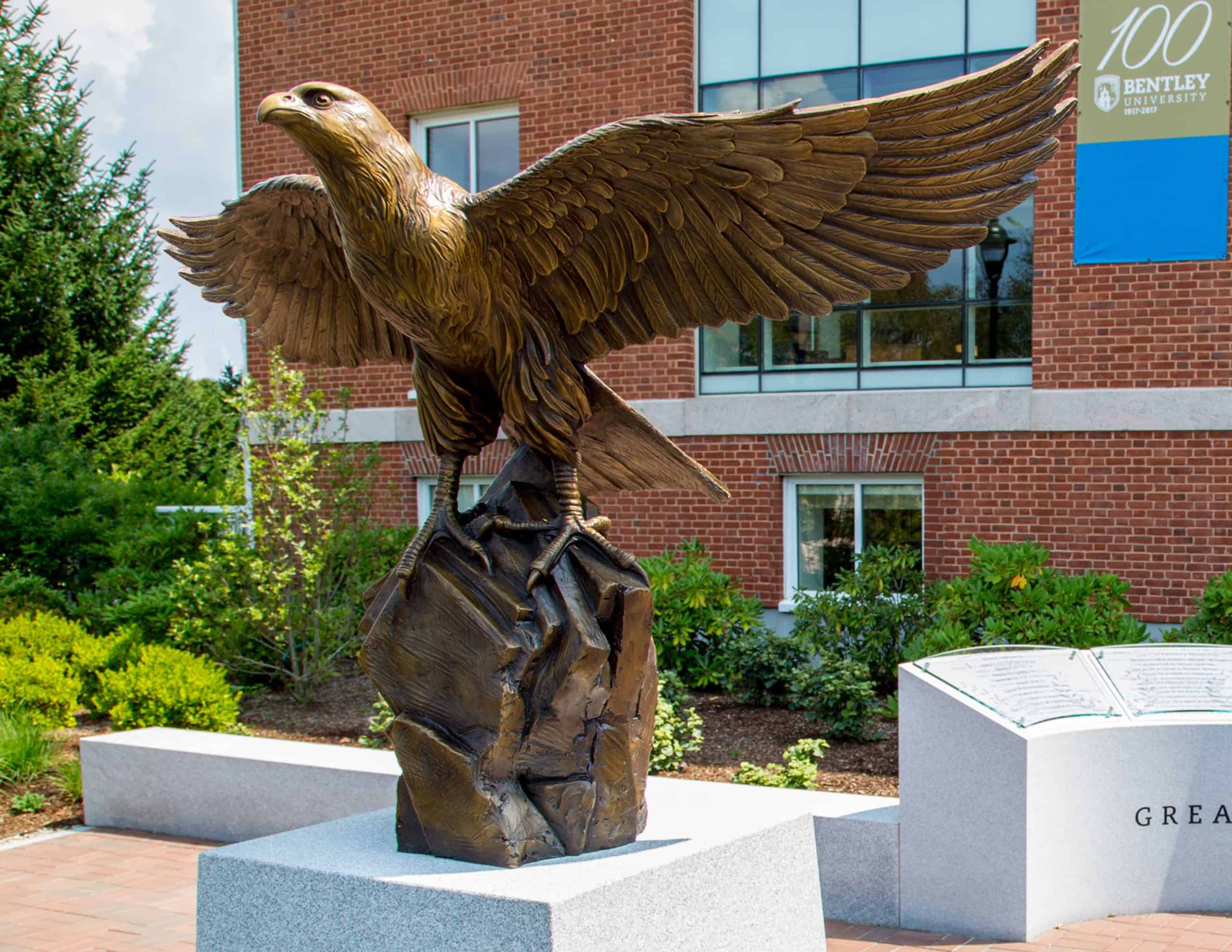 Bentley University Falcon Sculpture