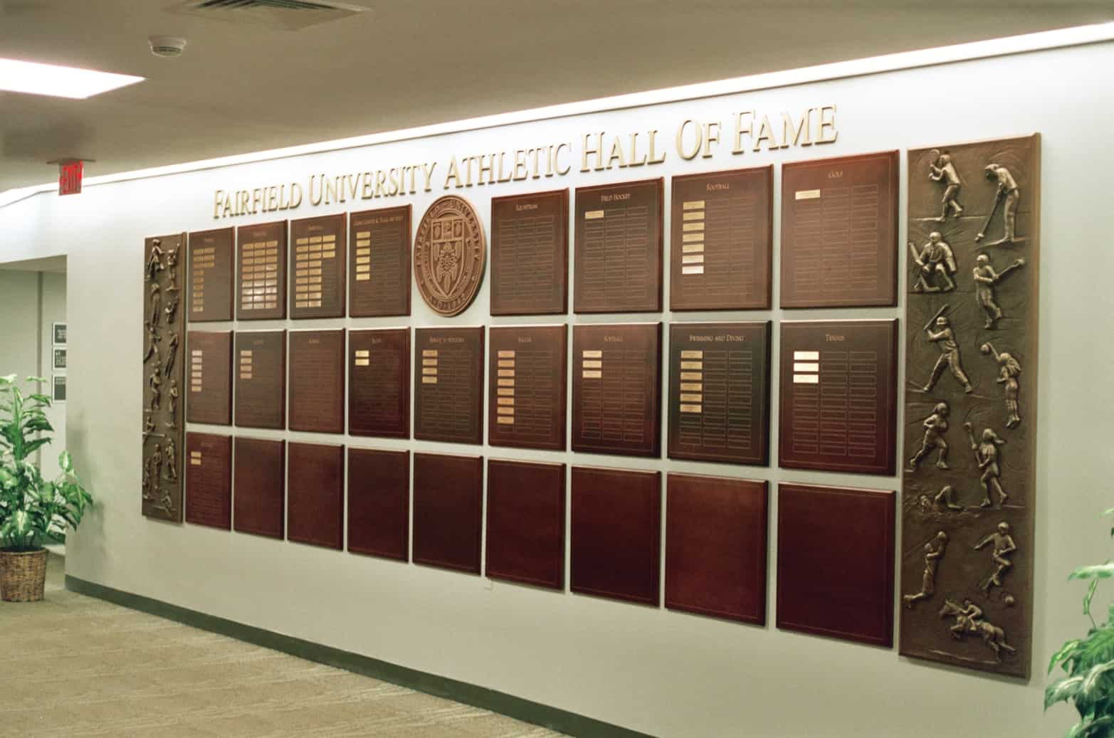 Bronze Relief Plaques for Athletic Hall of Fame