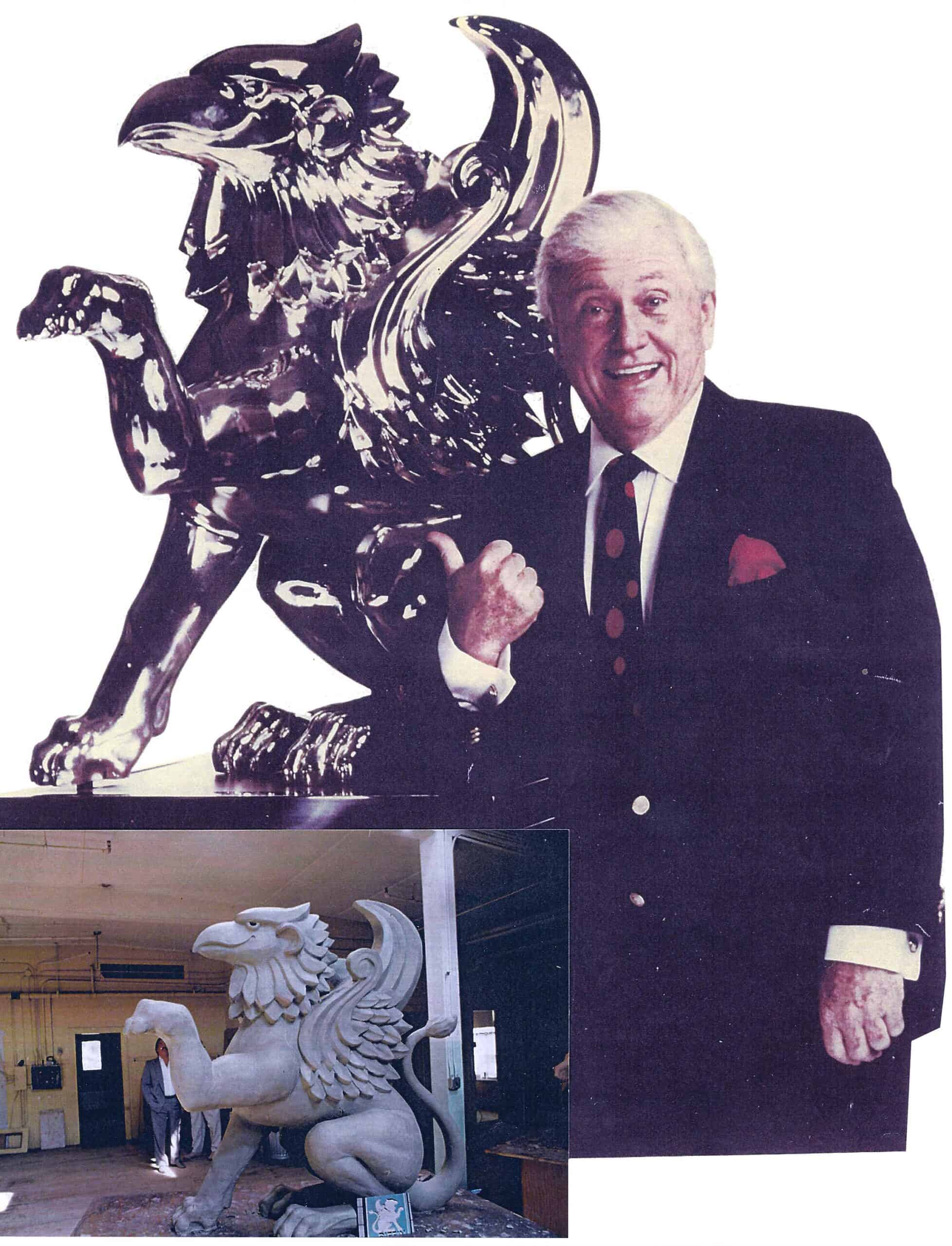 Merv Griffin's Griffin Sculpture - Robert Shure, Sculptor