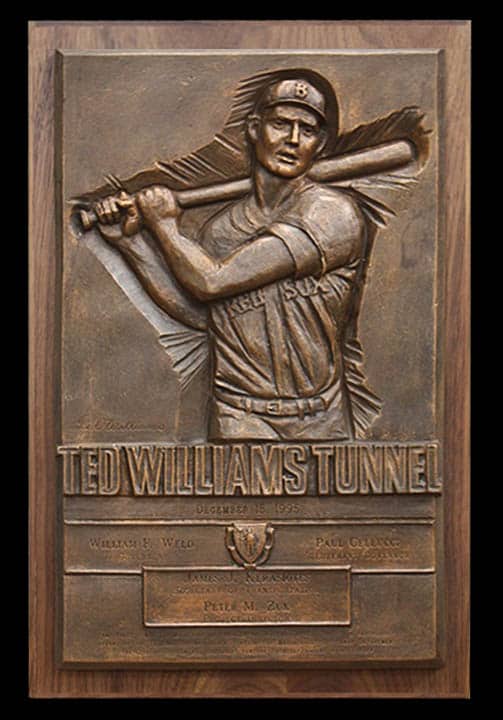 Ted Williams Tunnel Miniature Portrait Plaques