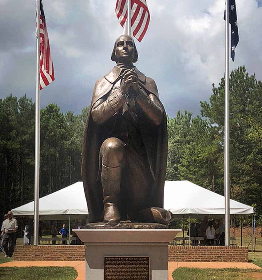 Washington Kneeling in Prayer