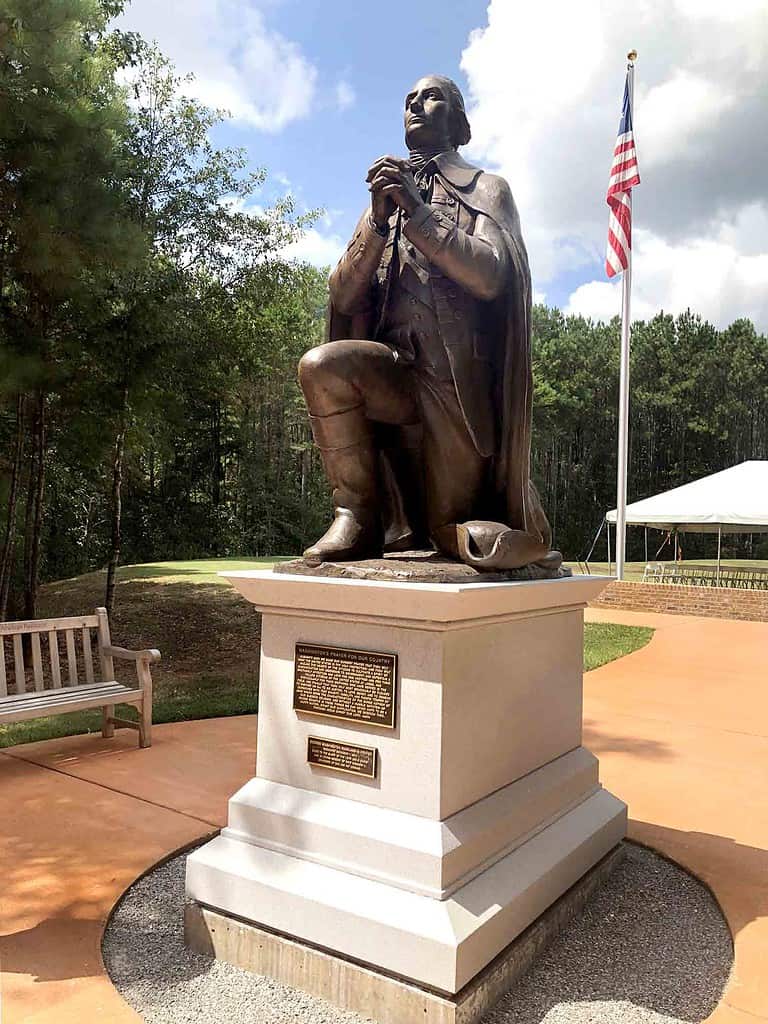Washington Kneeling in Prayer 2