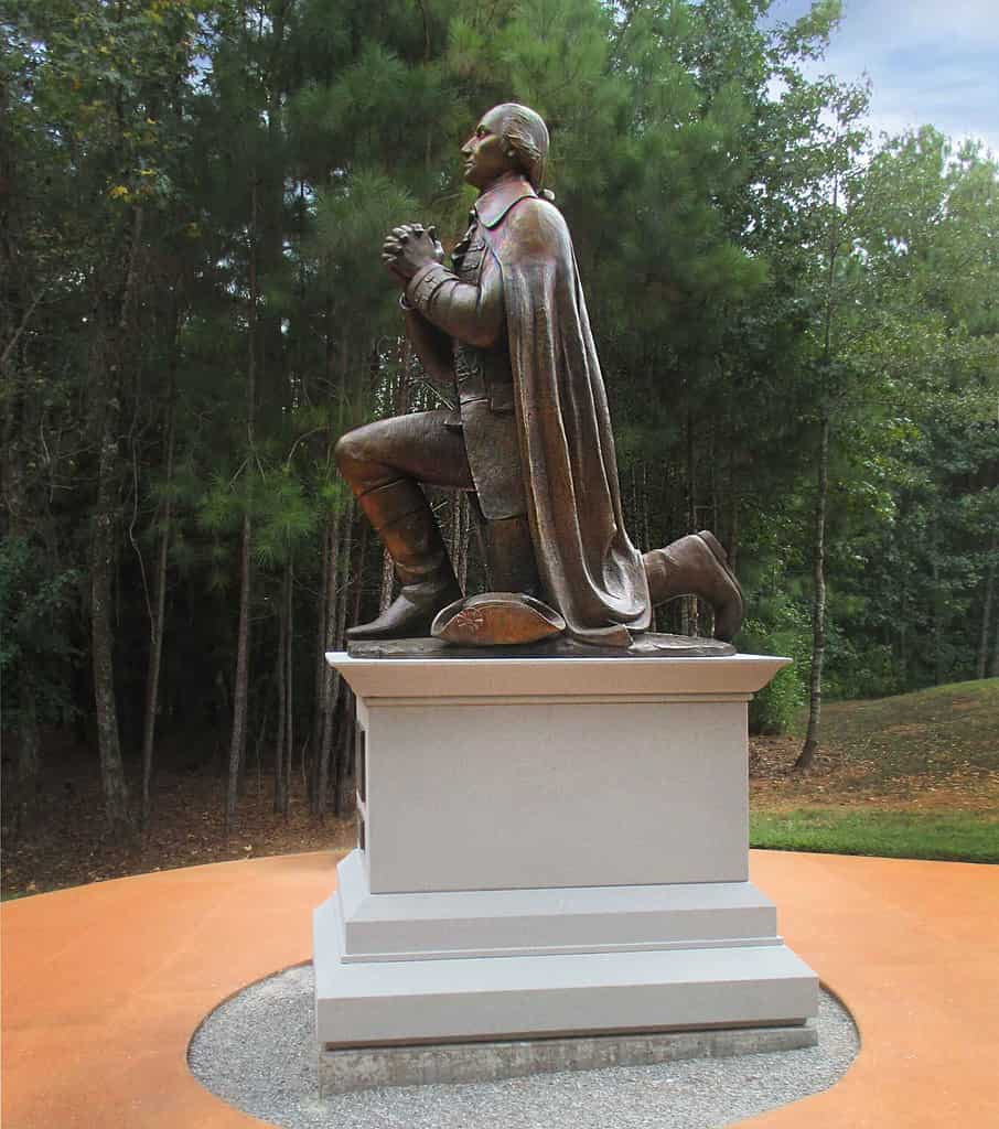 Washington Kneeling in Prayer 4