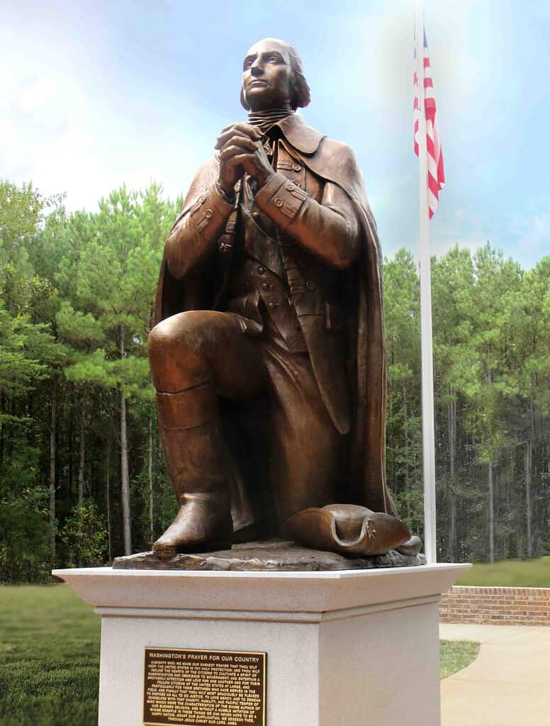 Washington Kneeling in Prayer 5