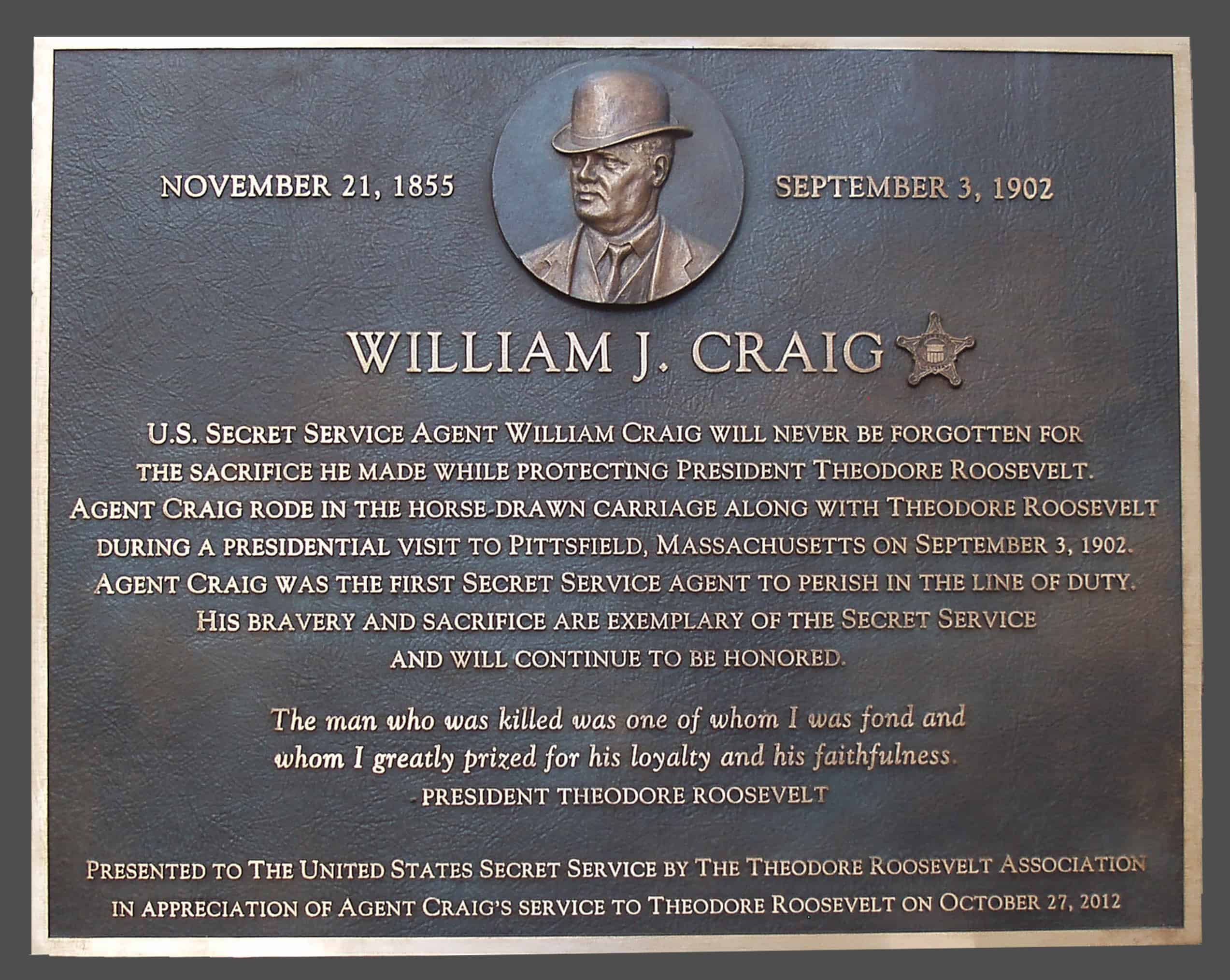 William J. Craig Plaque