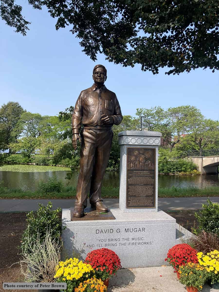 David G. Mugar Statue